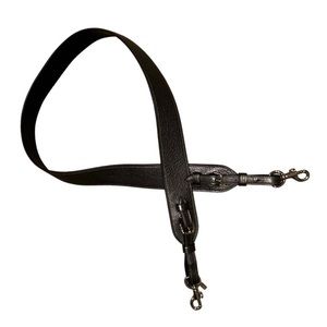 Coach Leather Shoulder Novelty Strap Gunmetal Silver